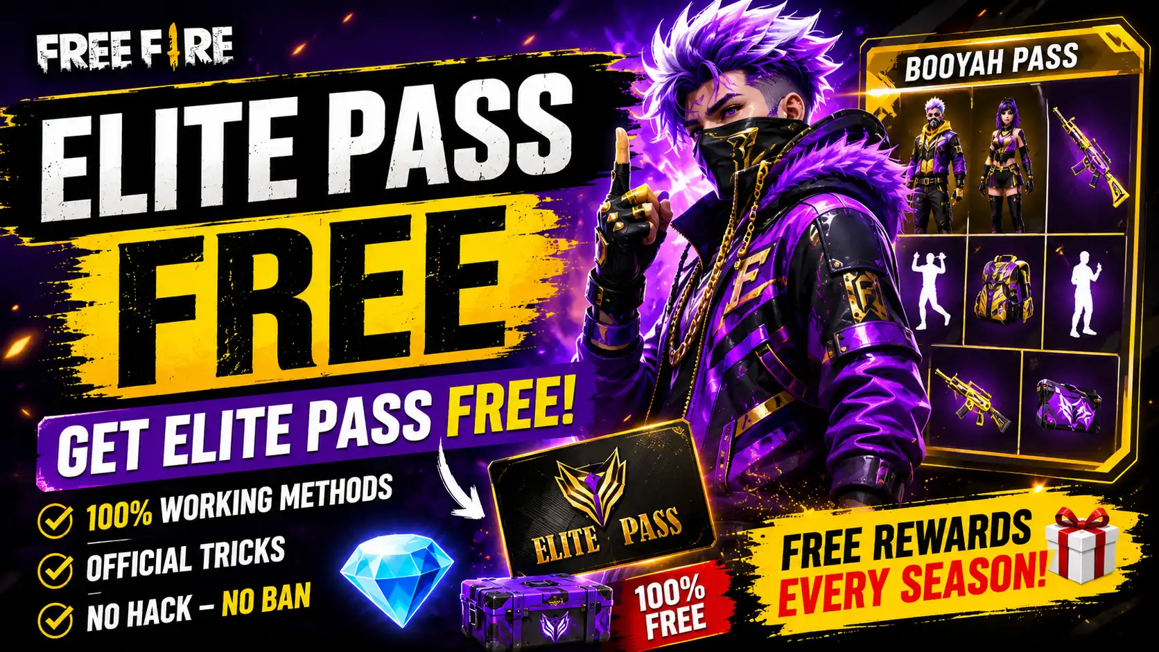 Free Fire Elite Pass Free – Can You Get It Without Spending Diamonds?